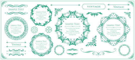 オシャレなフレームデザインセット