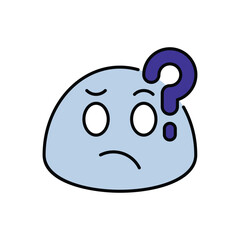 Thinking icon design with white background stock illustration