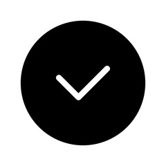 Tick Icon Vector Symbol Design Illustration