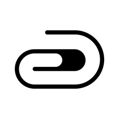 Paper Clip Icon Vector Symbol Design Illustration