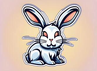 Obraz premium rabbit generative ai