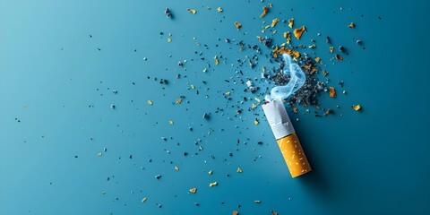 Banner Design for World No Tobacco Day, World Tuberculosis Day, and More. Concept Health Awareness, Campaigns, Social Causes, Infectious Diseases, Anti-Smoking