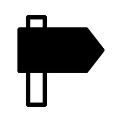 Sign Post Icon Vector Symbol Design Illustration