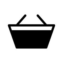 Basket Icon Vector Symbol Design Illustration
