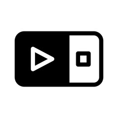 Video Player Icon Vector Symbol Design Illustration