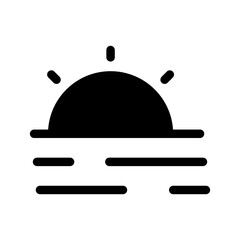 Sunrise Icon Vector Symbol Design Illustration