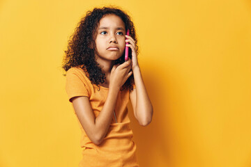 Fototapeta premium Woman background person beauty childhood female little face girl portrait cute girl young