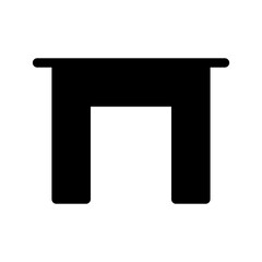 Table Icon Vector Symbol Design Illustration