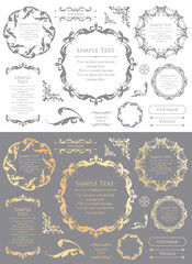 オシャレなフレームデザインセット