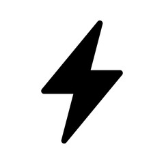 Lightning Bolt Icon Vector Symbol Design Illustration