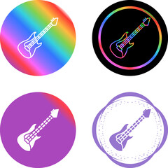 Naklejka premium Electric Guitar Vector Icon