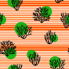 seamless pattern with trees