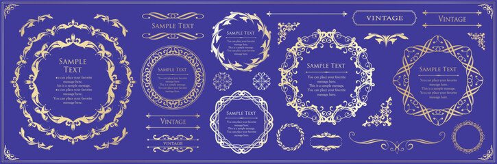 オシャレなフレームデザインセット