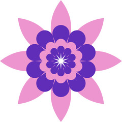 Symmetric Flower Vector