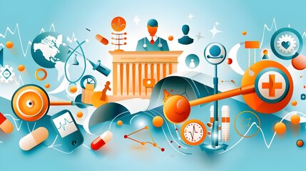 Healthcare Deductible Infographic with Visual Aids and Practical Examples