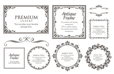 オシャレなフレームデザインセット