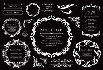 オシャレなフレームデザインセット