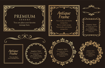 オシャレなフレームデザインセット