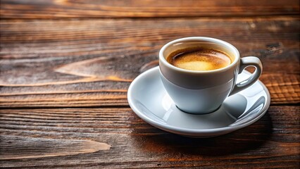 Strong brewed espresso in a small cup, coffee, caffeine, drink, Italian, beverage, shot, morning, aroma, strong, dark, roasted
