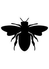 Bee | Nectar Collector | Bee Farm | Honey Making Insect | Bee Hives | Flying Insect | Honey | Nectar | Original Illustration | Vector and Clipart | Cutfile and Stencil