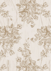 seamless pattern with flowers