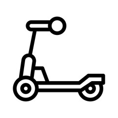 scooter line icon