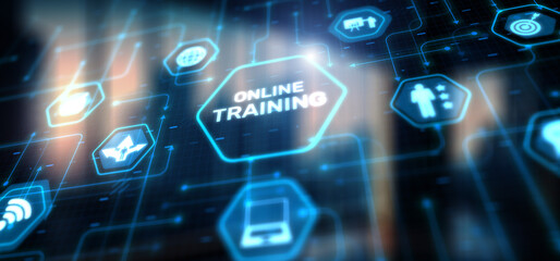 Training online Skills Business Technology Concept