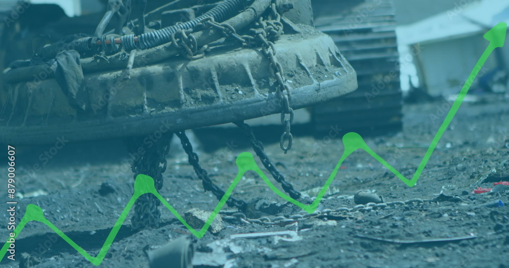 Poster image of data processing over rubbish dump