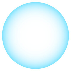 Abstract light blue circle