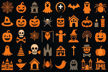 halloween seamless pattern