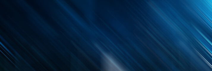 Blue gradient background with diagonal lines in dark blue and light azure, linear abstraction in a technological style, light navy blue and black lines, blurred dark blue focus,