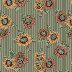 
Abstract Digital hand-made allover ethnic textile pattern background ready for print