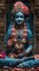 Fototapeta premium india hindu festival culture lord Krishna Janmashtami diwali