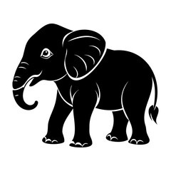 Elephant Baby Silhouettes Collection