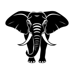 Elephant Head Logo Symbol Silhouette