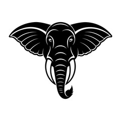 Elephant Head Logo Symbol Silhouettes Collection