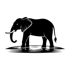 Elephant In Nature Silhouettes Collection