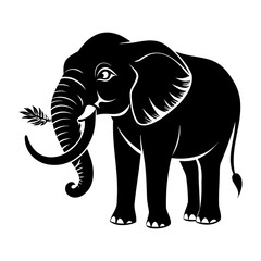 Elephant In Nature Silhouette