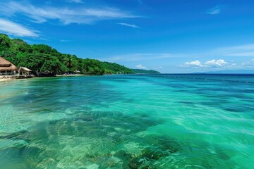 Green Ocean Paradise: Tranquil West Bay Beach in Roatan, Honduras