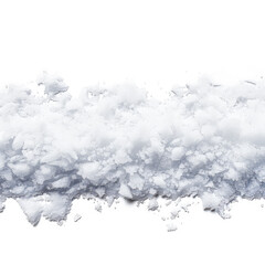 Fototapeta premium Snow Strip on white background