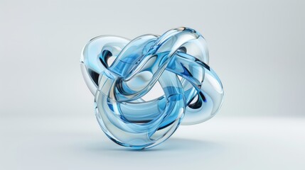 Minimalist 3D Torus Floating in Abstract Space - High Resolution 4K Render, Generative Ai