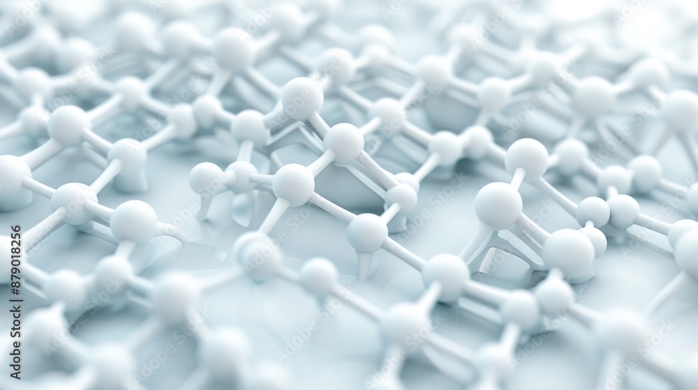 Poster minimalistic geometric 3d structure on white background in 4k resolution, generative ai