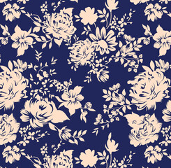 seamless pattern with flowers
