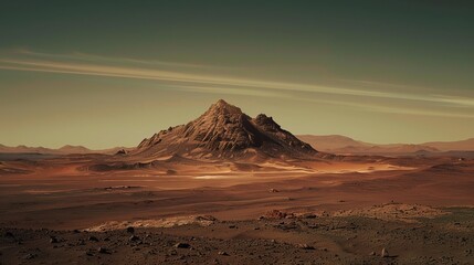 Olimp mountain in mars planet 