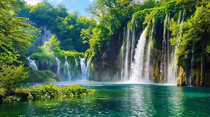 Plitvice Lakes National Park, located in Croatia, is renowned as one of the oldest and largest national parks in the country.