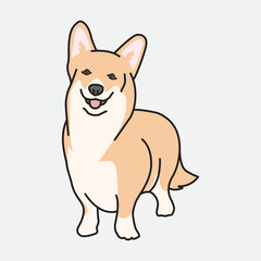 Vector illustration Dog. Vector design Dog animal. Dog Vector Cartoon design illustration and icon for website, digital and print