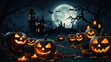 Pumpkin carving and decorations for Halloween