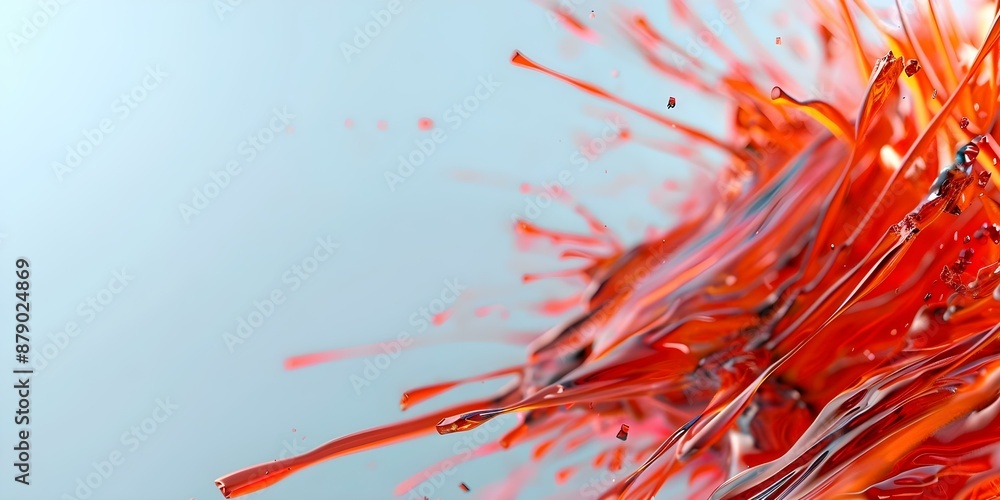 Poster chaos and fragmentation abstract art reflecting a dynamic mind. concept abstract art, chaos, fragmen