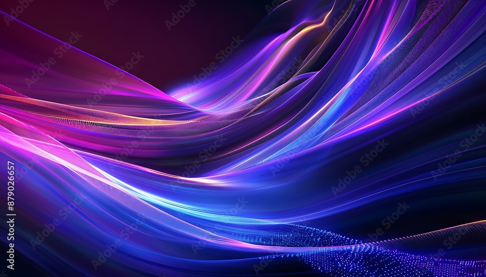Aufkleber colorful wave background background banner wave colorful wavewave curves colorful wave blur effect, 