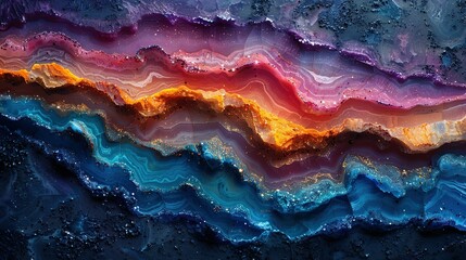 Obraz premium Opal Essence: Vibrant and Iridescent Stone Texture Background